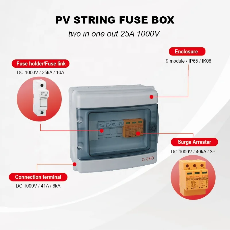 Solar Combiner Box Factory Price DC Combiner Box Customized 2 in 1 Out 4 in 1 Out 1in 1out DC 1000V Isolation Box