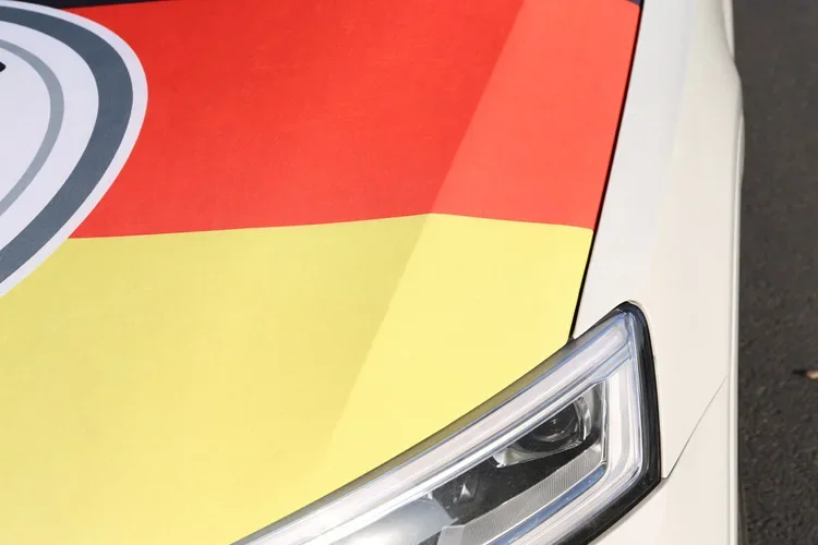 Good Quality Manufacture Wholesale Car Flag Hood Cover San Francisco 49ers 120x160cm Custom