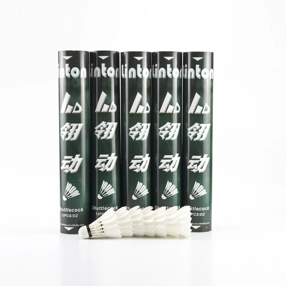 Wholesale from China hot sale baton no.6 badminton shuttlecock