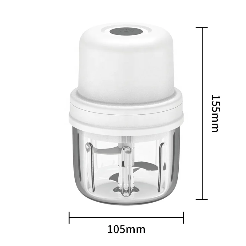 Portable wireless rechargeable ginger onion vegetable food blender processor mini garlic chopper electric
