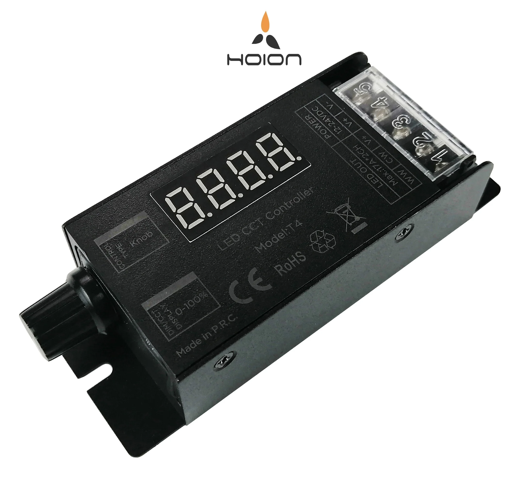 0-100% Dimming Brightness Adjustable Knob Switch 12-24V LED Strip WW CW LED CCT Controller