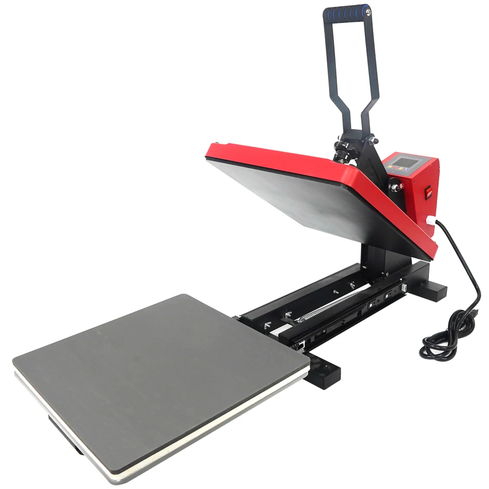 Mecolour Wholesale High Quality Red Heat Press Machine Printing on T shirts Custom Heat Transfer Machine