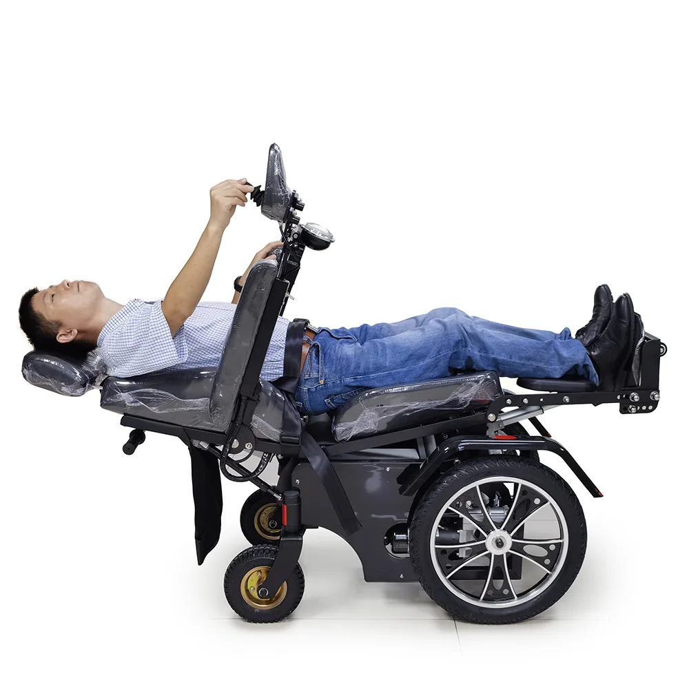 HEDY MEW05 CE Power Electric Stand up Standing Lie Down Drive Leg Adjustable Wheel Chair Wheelchair for the Handicapped Disabled
