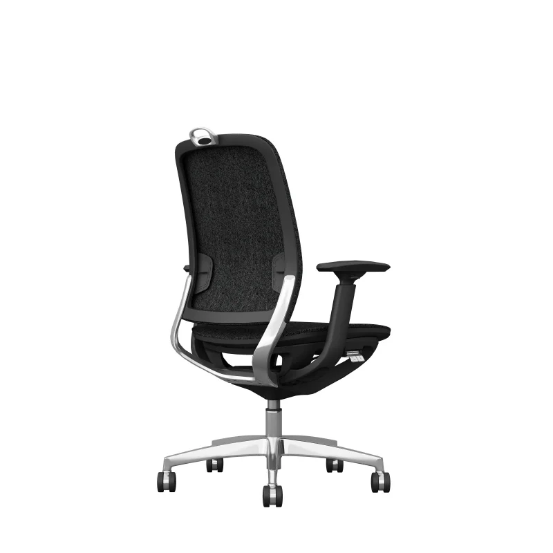 New Model JNS-HMS-WK Mid Back Lumbar Support Modern Ergonomic Office Chair Auto-weight Sensing Tilt Tension Staff Chair
