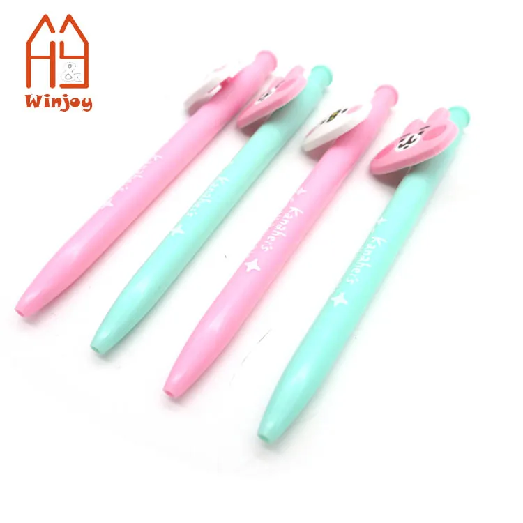 Assorted Style Black Ink Color Cartoon Animal Ballpoint Gel Pen Ball Pen Kawaii Stationery for Children Student School Supplies