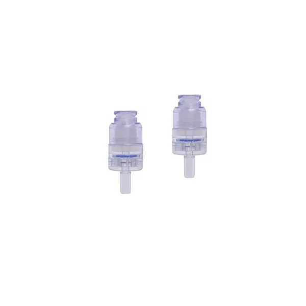 Medical iv infusion part back check valve iv flow direction controller dual check valve plastic medical luer lock check valve