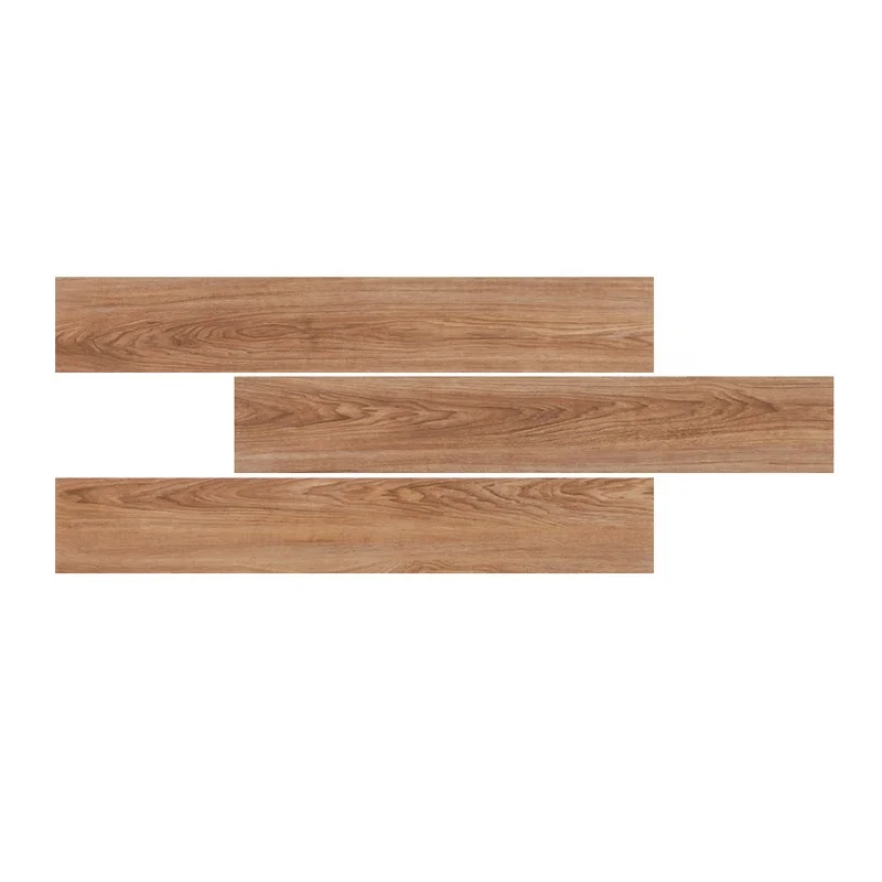 China Factory House Interior Polished Porcelain Wood Coloured Tiles For Wooden Type Floor
