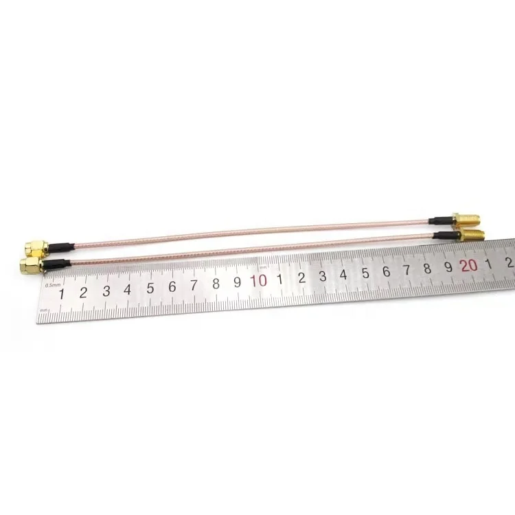 Высококачественный 20 см SMA штекер-гнездо MF разъем Wi-Fi роутер Антенна удлинитель медный провод позолоченный