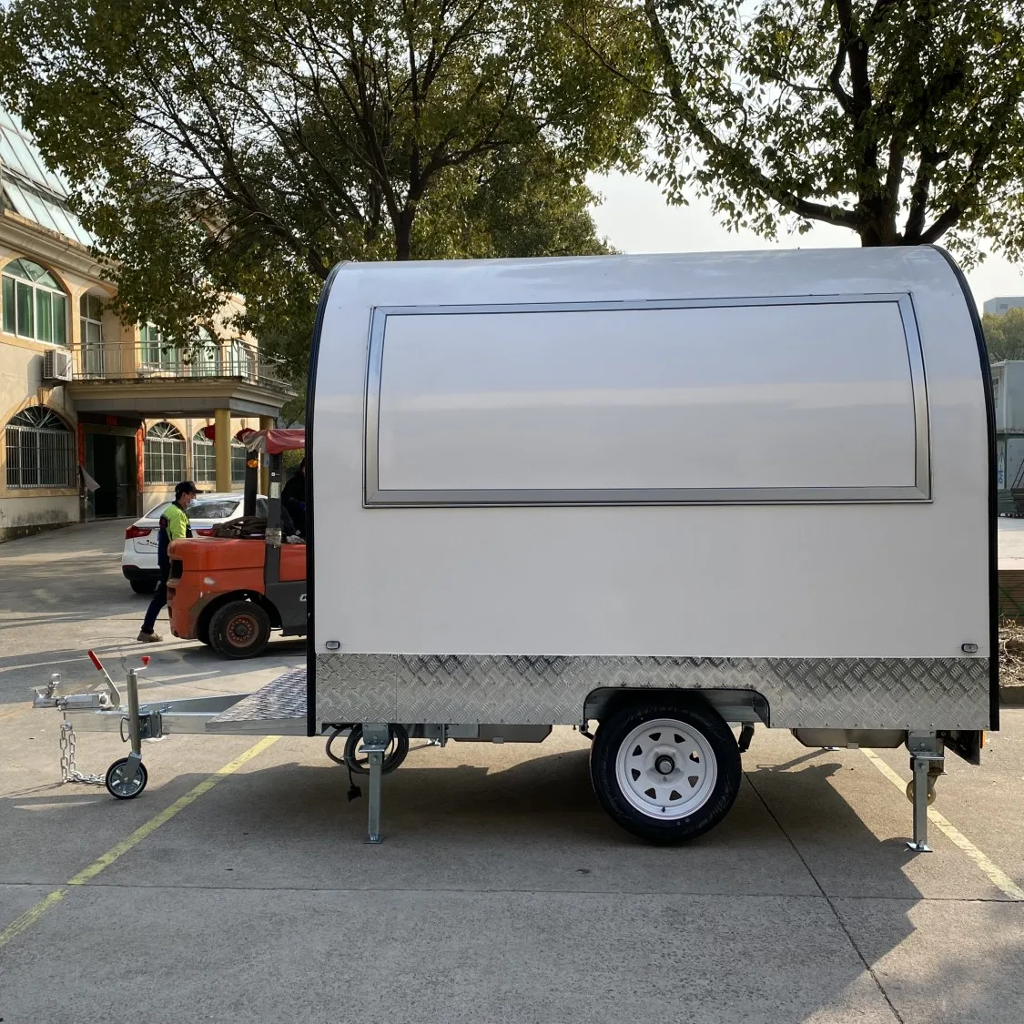 Certificate Hot Dog Snack Cart Food Kiosk Food Truck  Food Trailer Concession Van Customized