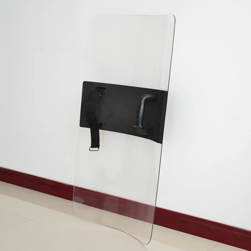 Защитный резиновый Прозрачный поликарбонатный щит, оборудование для борьбы с беспорядками