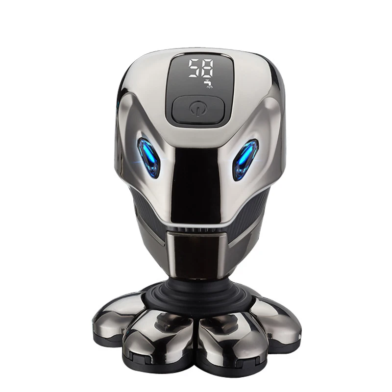 LED Display Dry/Wet Bald Head Shavers 7D Head Shavers Detachable Waterproof Head Shavers for Men