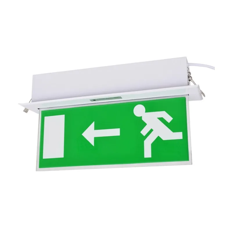HONGMAO 3.6V Nickel cadmium battery Acrylic Aluminum exit sign led recessed emergency light