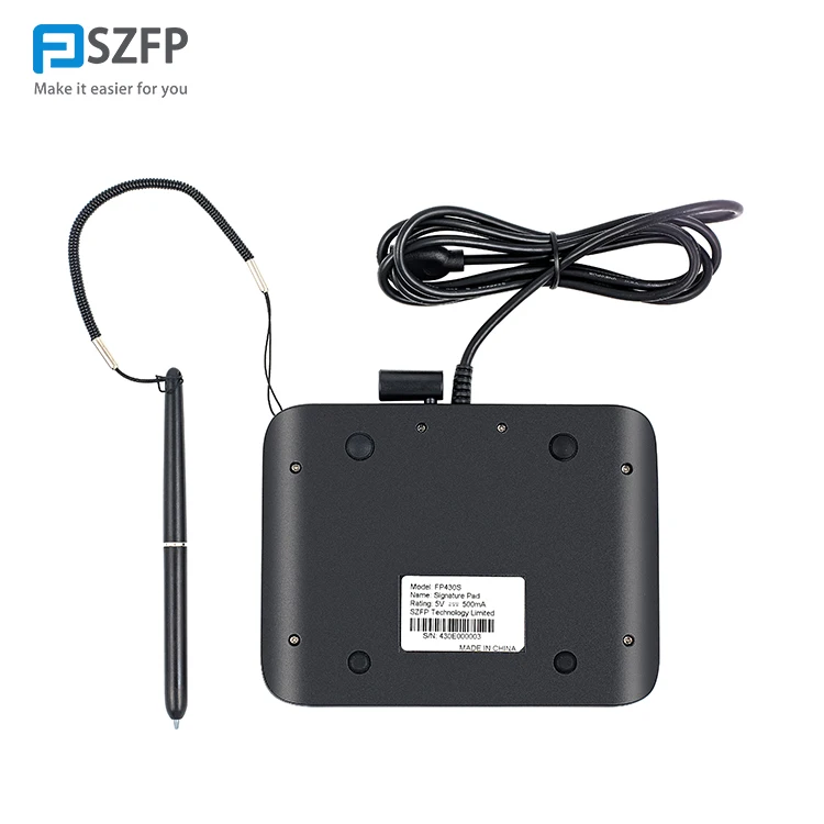 FP430S Hot Sale Electronic Signature Pad with Digital Pen in Bank