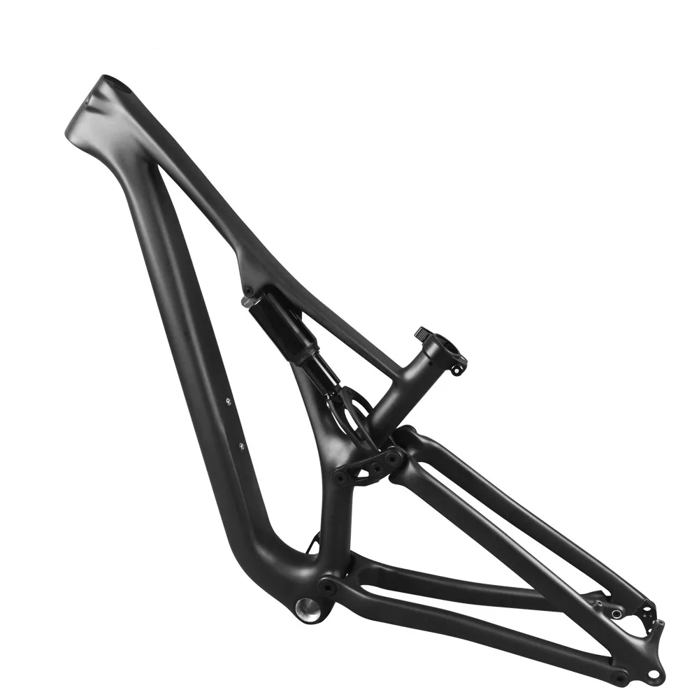 Full Carbon Suspension Frame Bicycle Mountain Bike 148*12mm Fit For 165*40/190*50mm 29er M / L MTB Frame