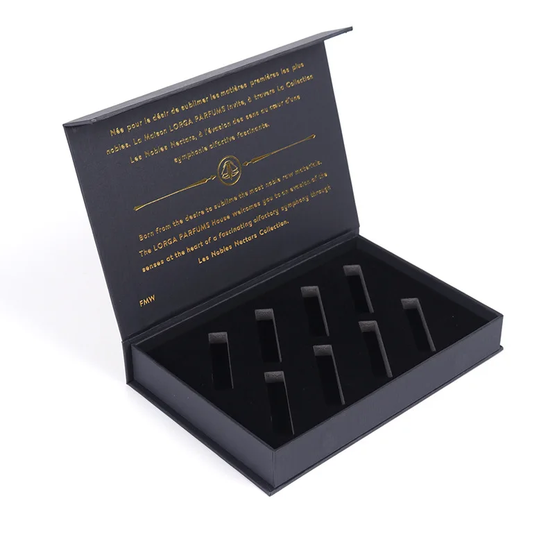 cosmetics cardboard gift magnetic box with inserts, magnetic paper gift box with window, magnetic gift boxes with foam insert