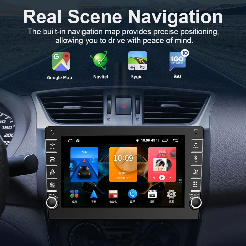 9 Inch Android Car Radio Car Android Touch Screen Stereo Gps Navigation System Audio Auto Electronics Video Car Dvd