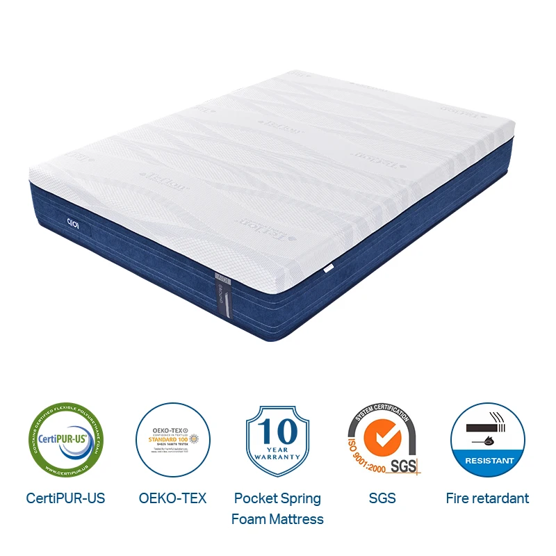 Wholesale Quality Assurance Hotel mattresses King Queen Twin Double Size Bed Pocket Spring Bed Gel Memory Foam Mattress