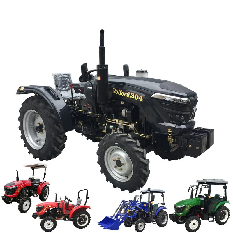 4x4 колесные ведущие модели 30hp КОЛЕСНЫЕ ТРАКТОРЫ с хорошей кабиной для фронтального