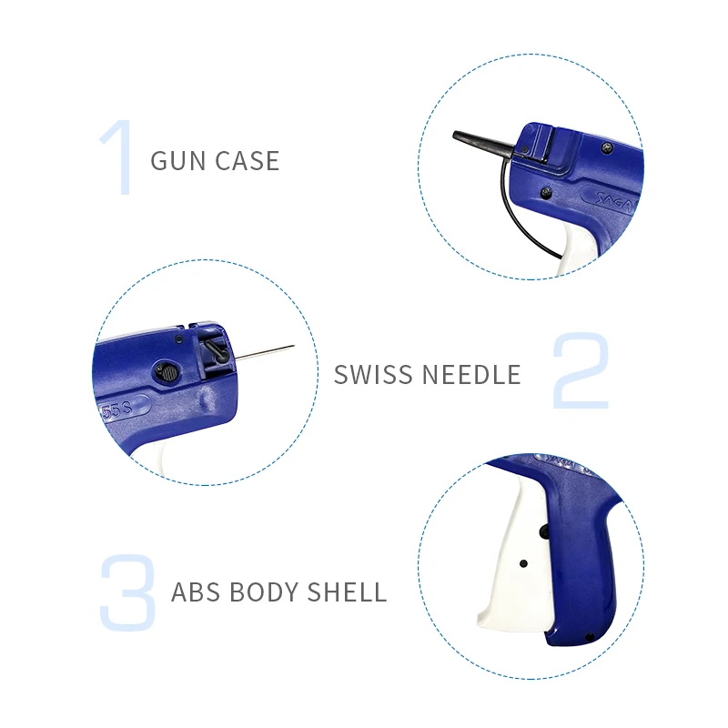 SAGA 55S Garment Lower Price Tag Fastener Gun,Label Clothe Tag guns
