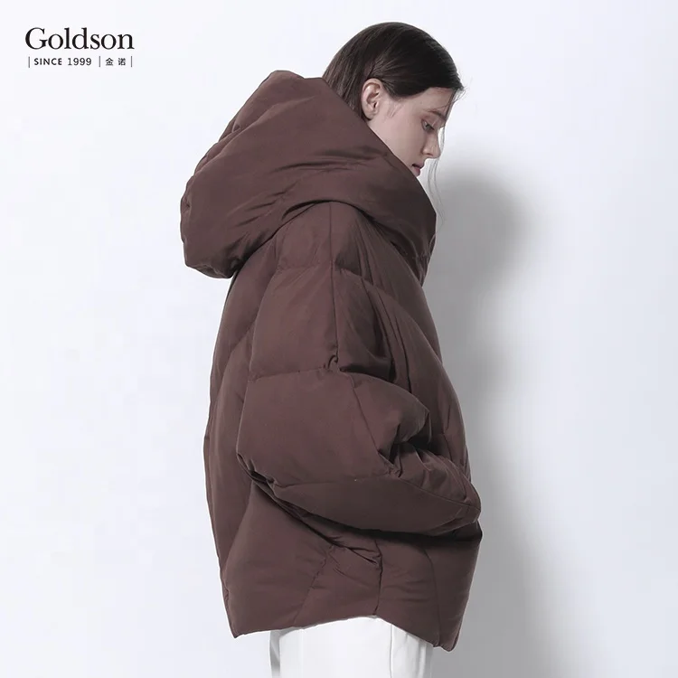Factory high quality women heated duck down filled coat for winter