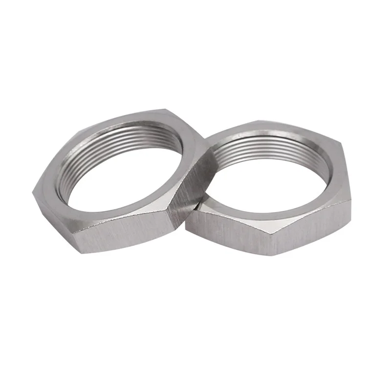 Hexagon thin nut M8 M10 Thread Heim Nut Commonly used in locomotives and ships