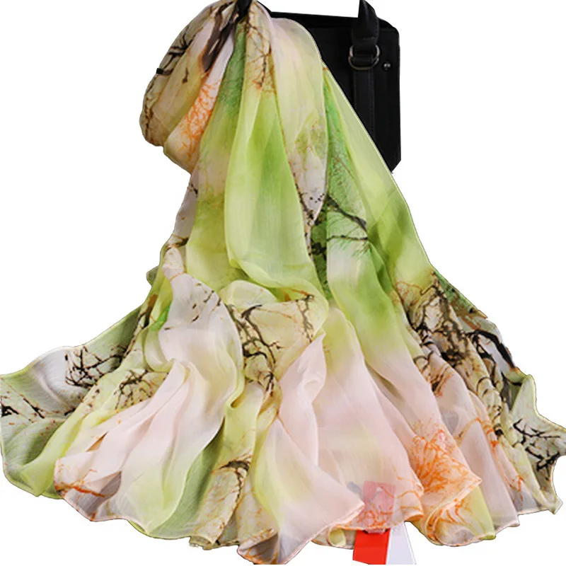 W140*L175cm  Anti-snatchSilk Scarves soft Hijab summer Scarf  High Quality Shawl Wrap Cape  Scarf Face Cover women ladies Girl