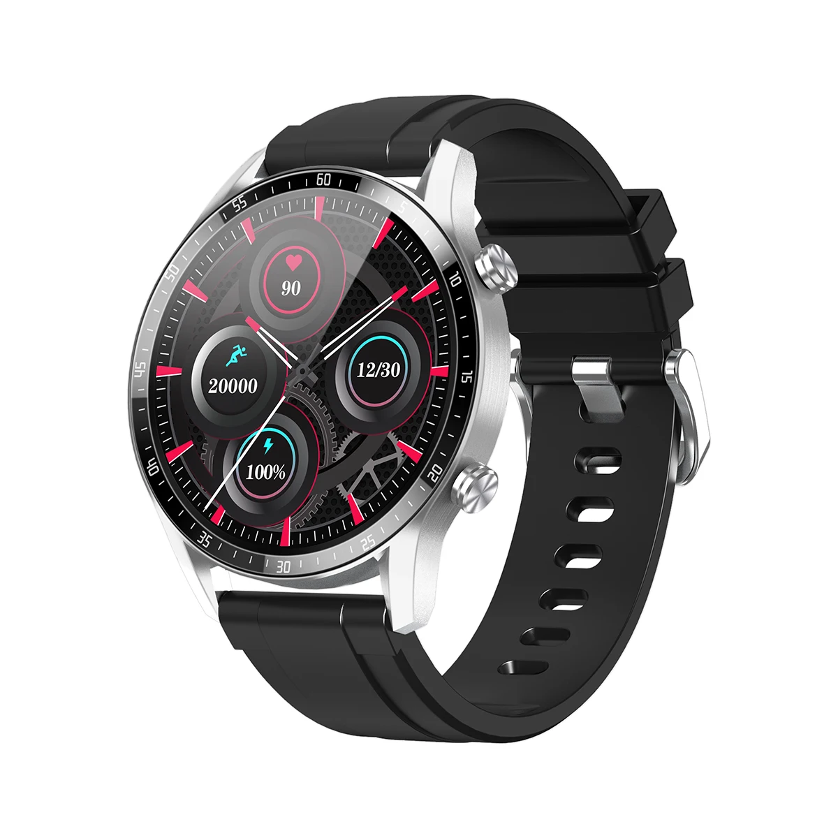 Linwear lw08 relojes inteligentes smartwatch sport ip68 waterproof steel wristwatch with heart rate monitor
