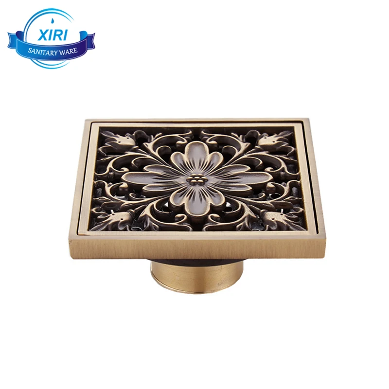 Antique Brass Floor Drain washing machine drainer bathroom accessory floor drain FD-7001