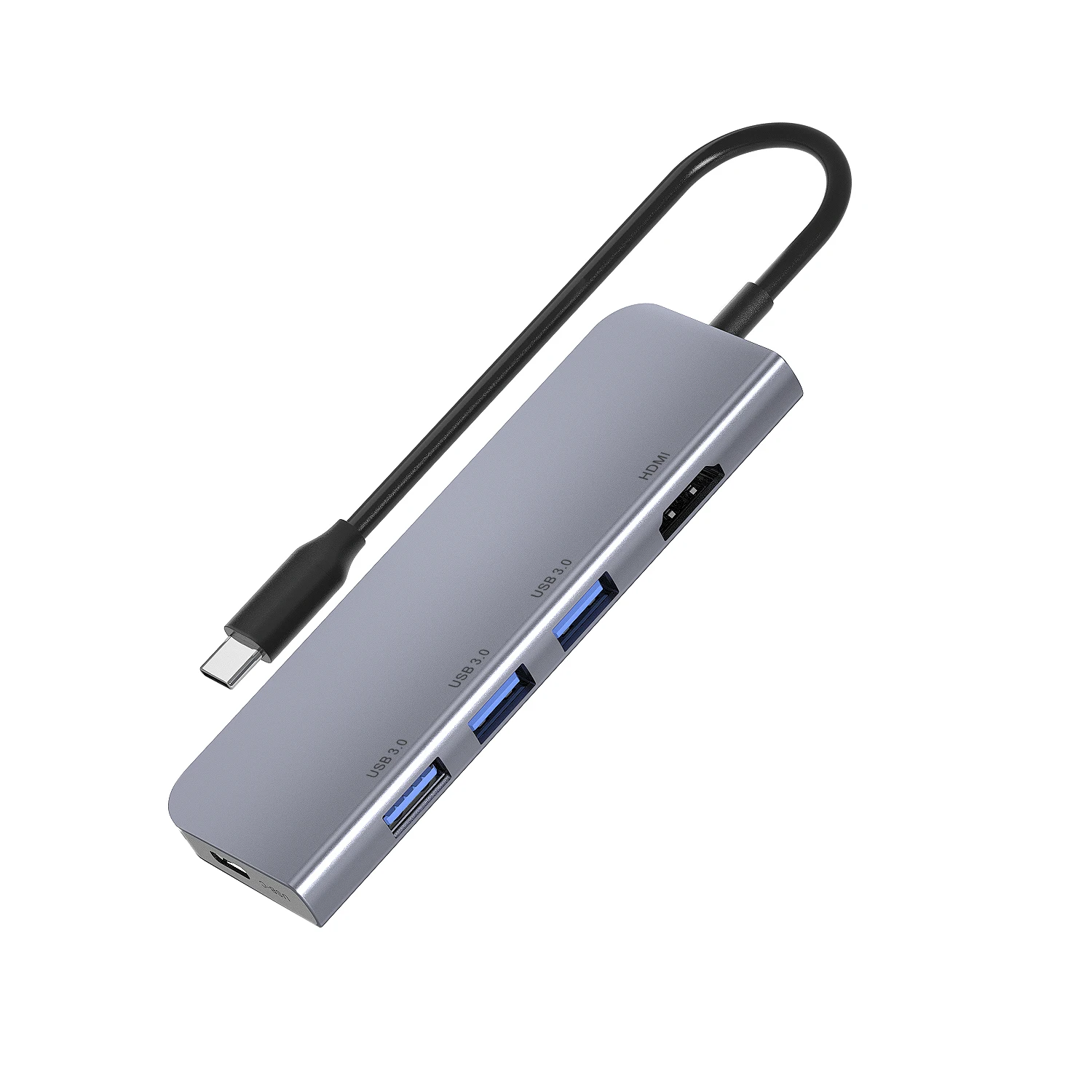 
2021 Hot selling Type C Hub USB-C Hub to USB 3.0 Converter 5 Ports type C Adapter with HD support 