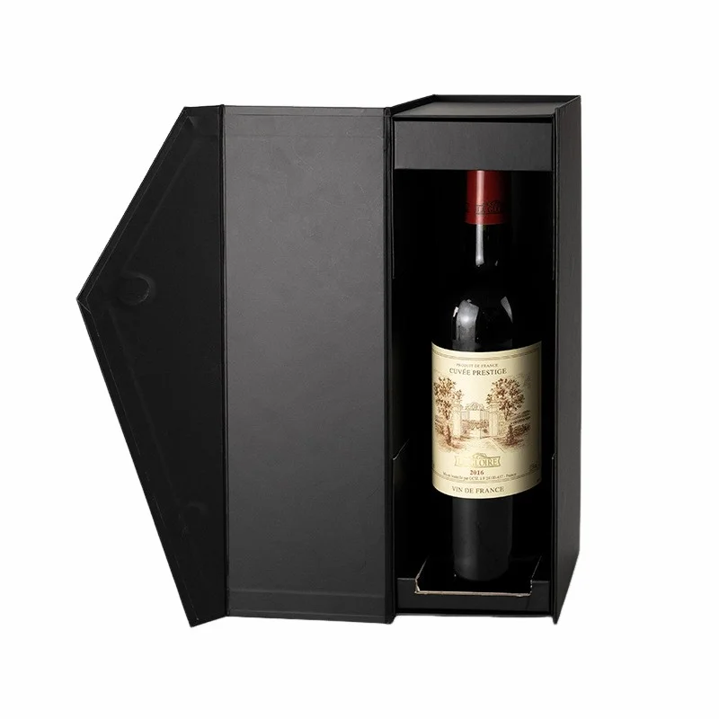 Magnet Corrugated Cardboard Carton Wine Integrated Molding Gift Packaging Folding Paper Box