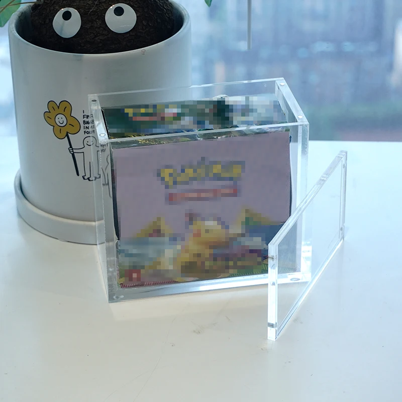 factory clear custom acrylic pokemoned booster box container