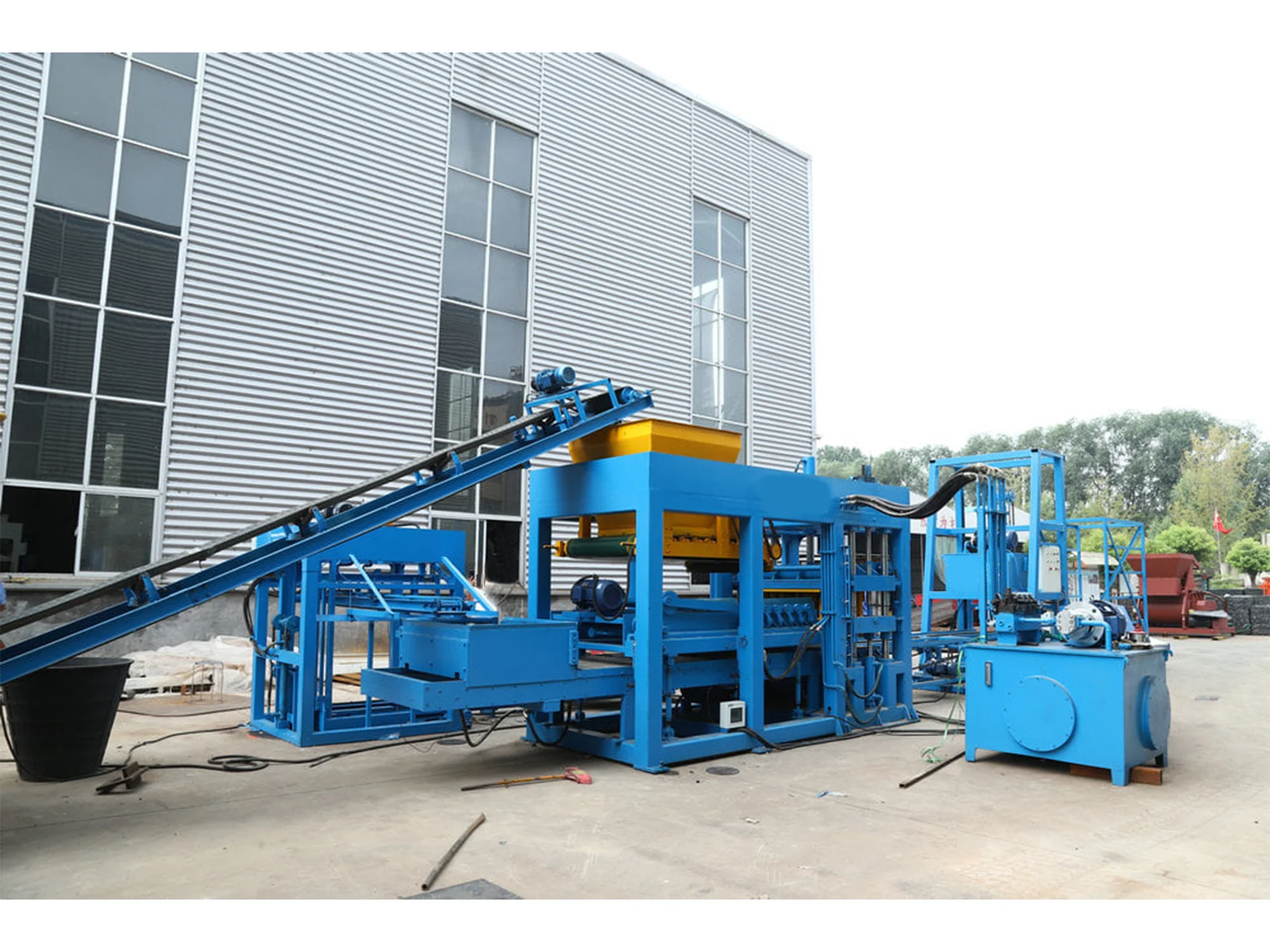 Aiwei QT 8-15 full automatic block making machine building material Interlocking Concrete Blocks making machine