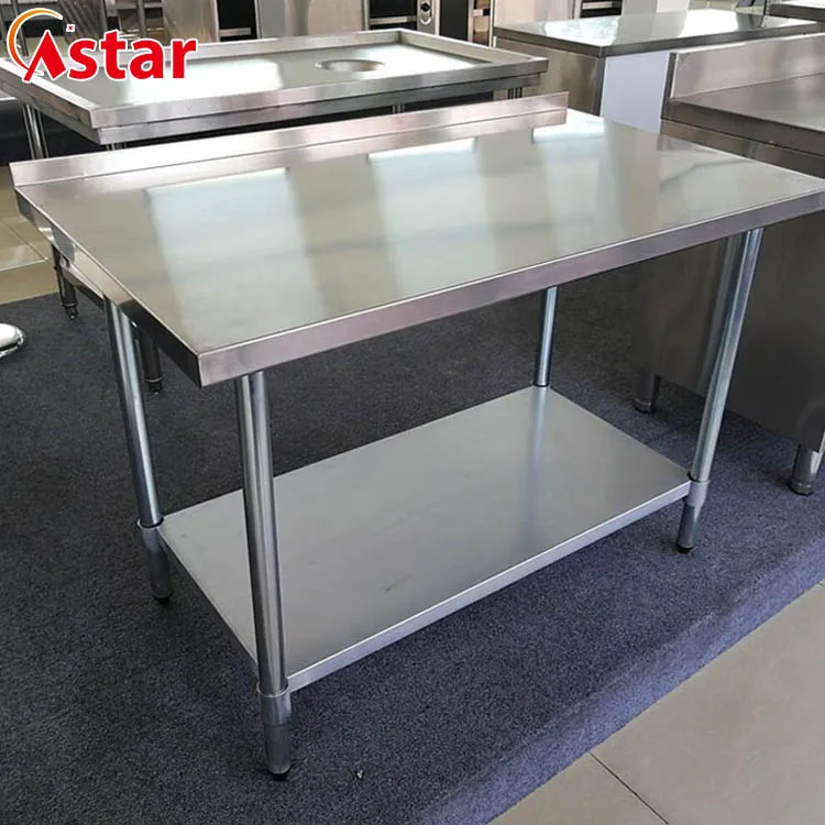 Astar отбойный лабораторный кухонный Рабочий стол из нержавеющей стали