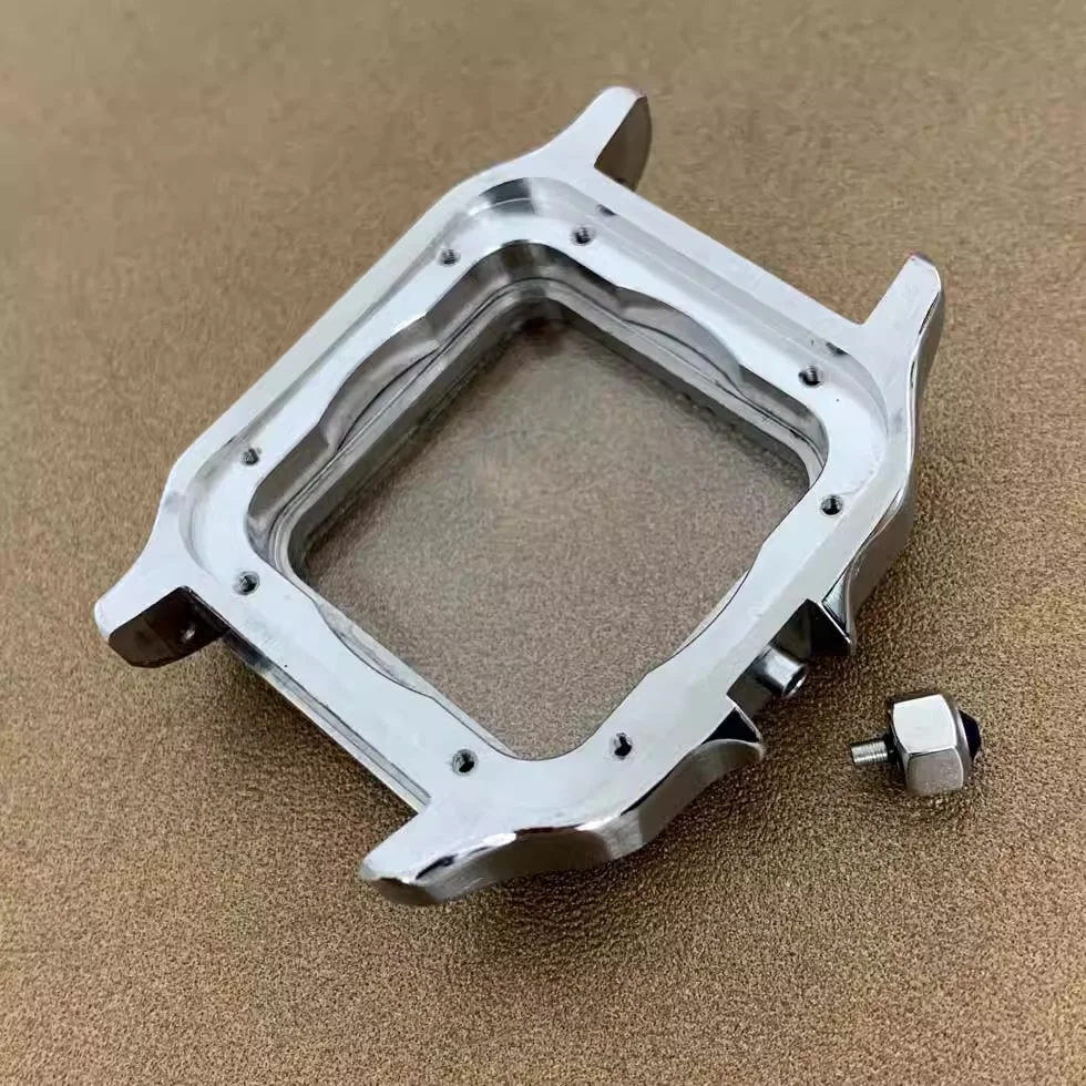 38mm Square Watch Case 316L Steel Watch Accessories Repair and Modification Parts for NH35 NH36 Automatic Movements
