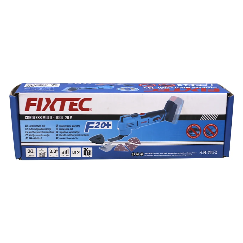 FIXTEC Rechargeable Multi Oscillating Saw 20V Battery Cordless Oscillating Multi Tools