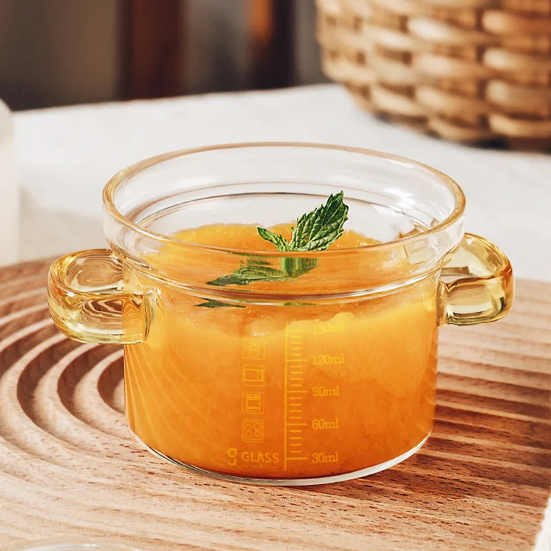 150ml 300ml 450ml High temperature resistant special bowl baby food utensils kitchenware pot Glass bowl glass cooking pot