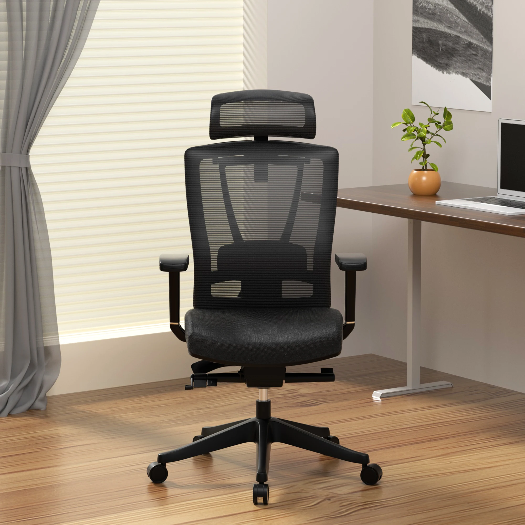 Luxury Comfortable Wholesale 4D Armrest High Back Manager Boss Executive Mesh Recliner Ergonomic Office Chair