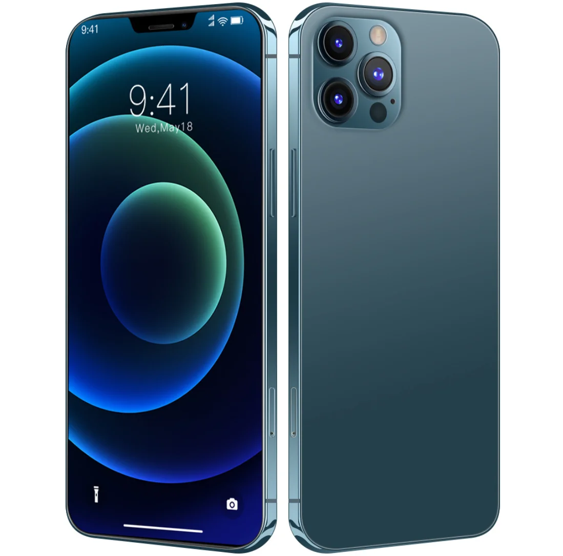 I12 Pro MAX 6,7 дюймов смартфонов на базе Android, глобальная версия, разблокированный 12 Гб + 512 Гб 10-ядерный 5G LET мобильных телефонов 4 камеры для мобильных телефонов