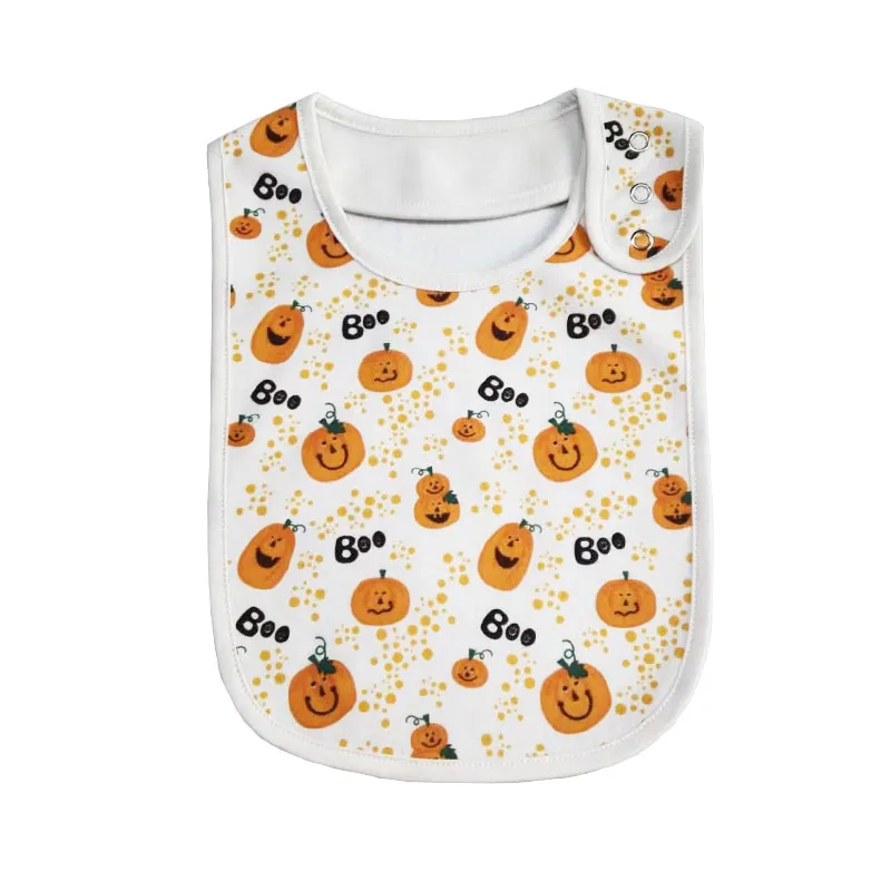 High quality 100% cotton terry towel fabric large baby bandana drool bib