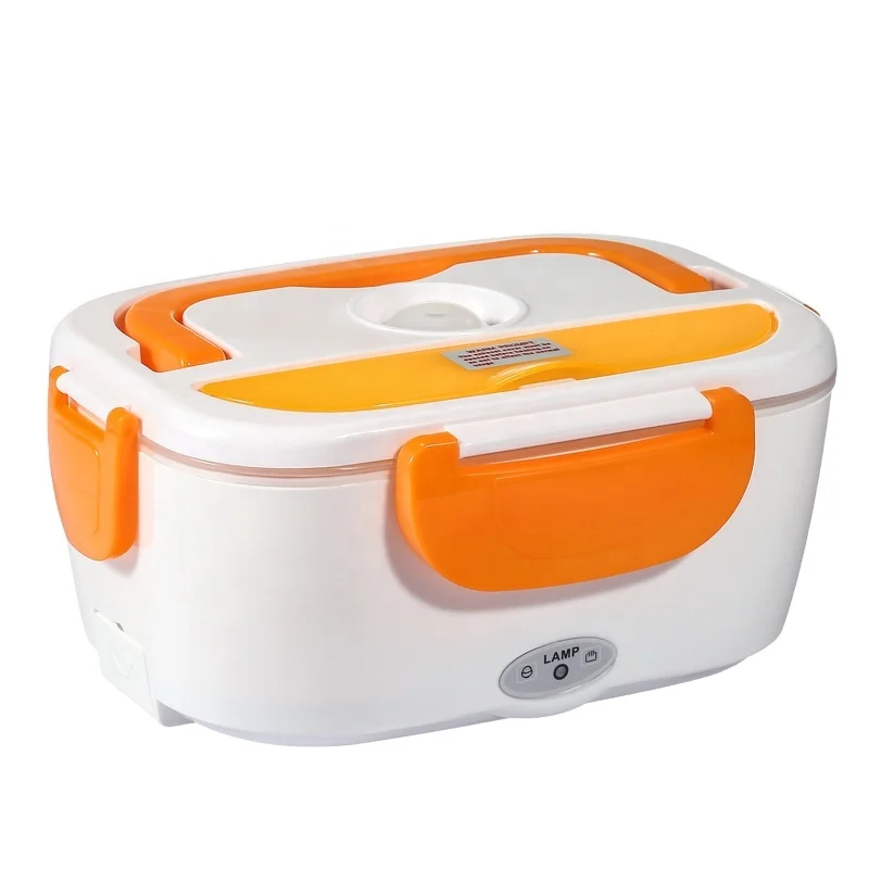 Electric Lunch Box 2 in 1 Portable Food Warmer for Car, Home and Work 12V & 110V 40W Removable Stainless Steel Heater Container