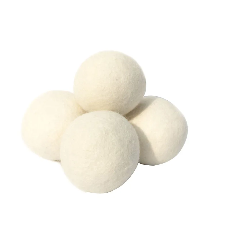 New Trends  Custom  Reusable Laundry 7cm organic laundry ball handmade 100% wool dryer balls