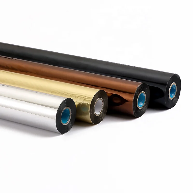 Common Hot Paper Shattered Glass Silver Holographic Metalized Plastic Green Stamping Foil