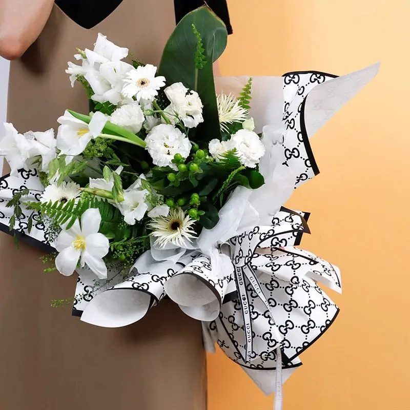 Bag flower single-sided flower wrapping paper bouquet handmade DIY materials full rose shop florist