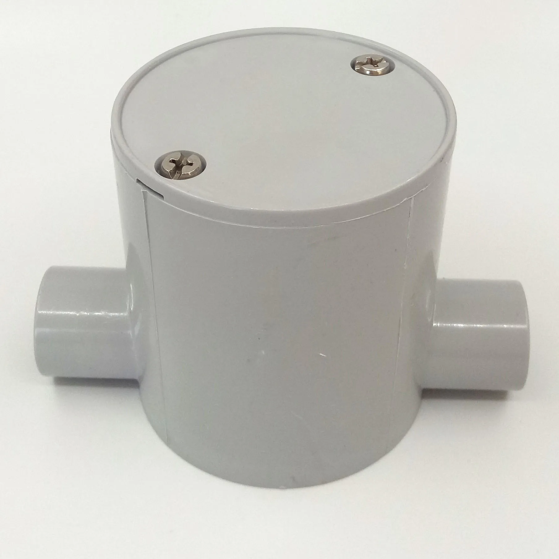 Electrical Conduit Fitting PVC Pipe Deep 4 Way Round J/BOX Junction Box  With 4 Way Entries