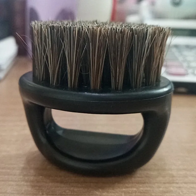Мужская щетка для лица щетка лошадь щетина костяшки щетка для волос для парикмахерской незаменимый инструмент