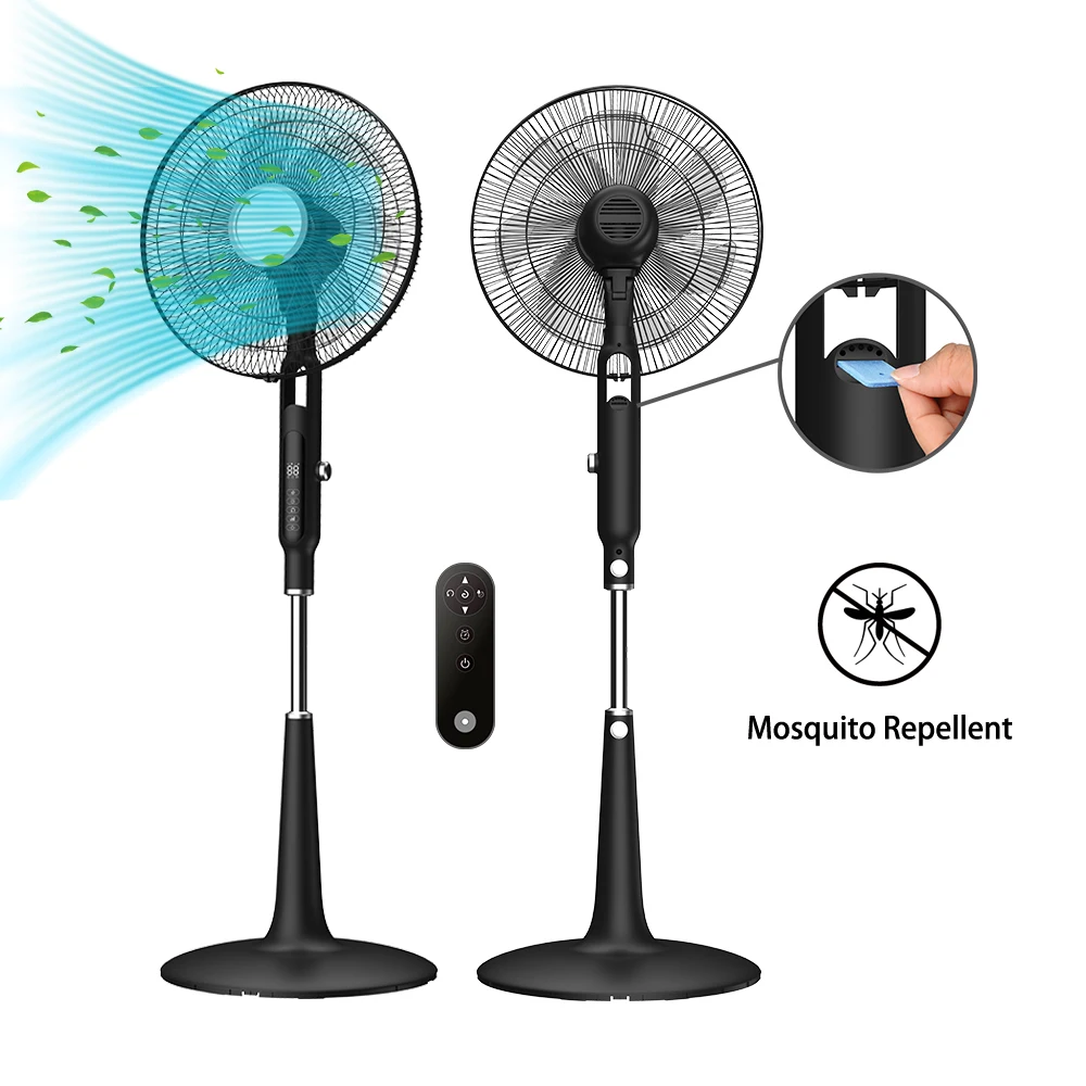 Popular product 10 Speed Stand Fan indoor 7 blade remote control white standing fan