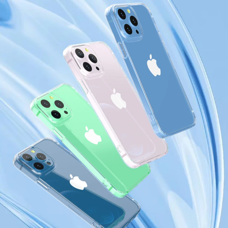 Custom Luxury Skin-friendly Transparent Highlight Clear Shockproof Phone Case Design For iPhone 13 12 11 Pro Max/Mini With Logo