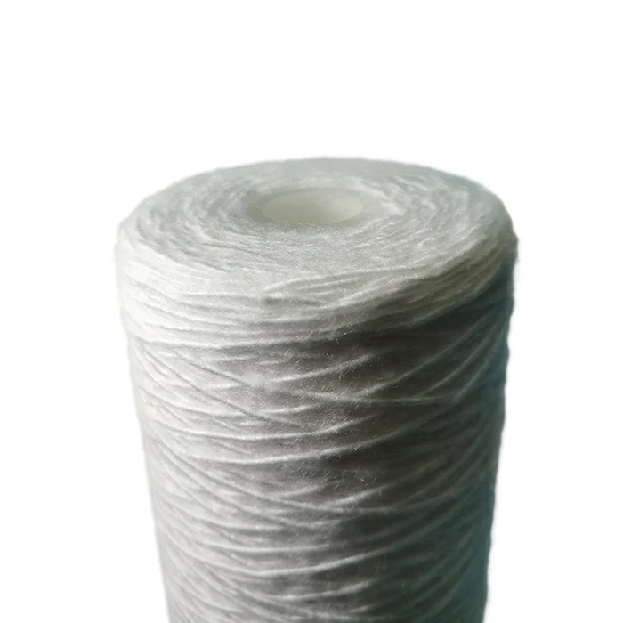 
Polypropylene Bleached Cotton Glass Fiber String Wound Filter Cartridge for Beverage RO Security Filtration 