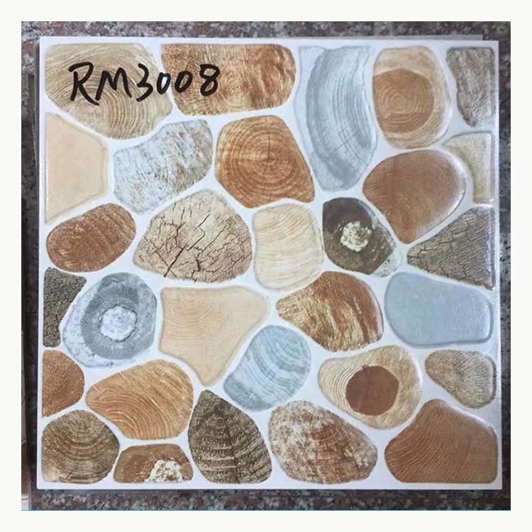 300x300mm Rustic Stone Ceramic Tile Outdoor Garden Balcony Floor