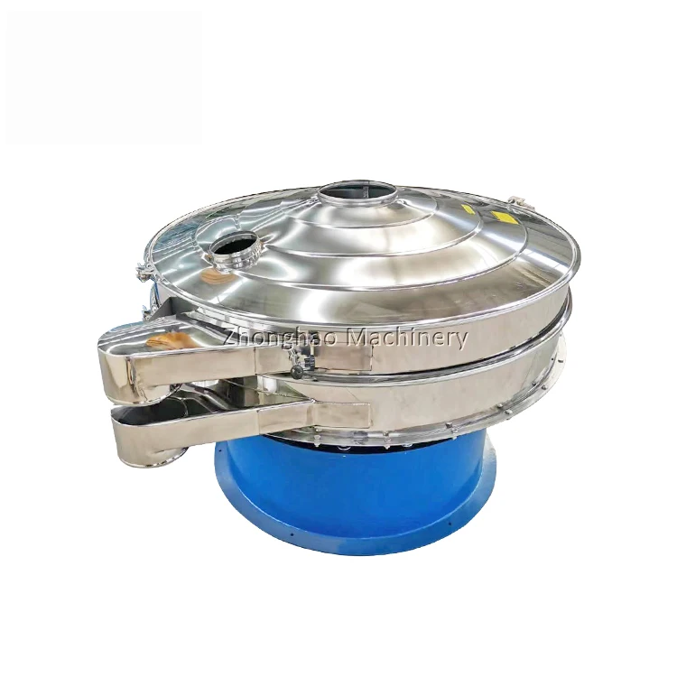 Stainless Steel Rotary Vibrating Sifter Sugar Powder Vibration Screening Machine Round Sieve Shaker Machine For Kaolin